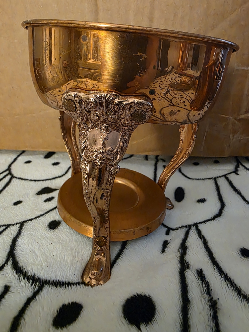 Princess HOUSE Copper  CARAFE WARMING STAND with  Tripod Base